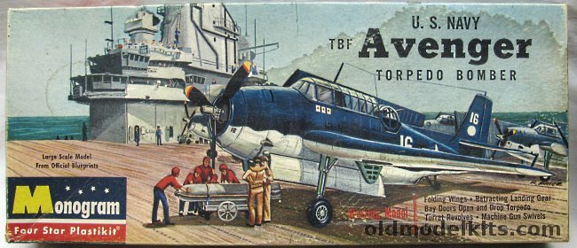 Monogram 1/48 Grumman TBF Avenger - Torpedo Bomber Four Star Issue, PA31-149 plastic model kit